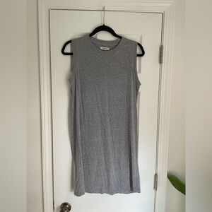 Madewell Heather Gray T-Shirt dress